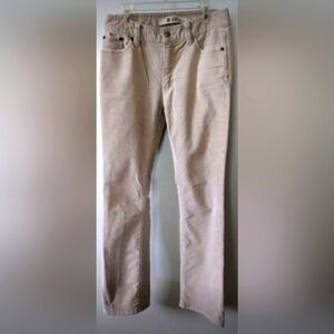 Gap Beige Boot Cut Mid Rise Slim Fit Corduroy Stretch Pants. Size 4R. Vintage